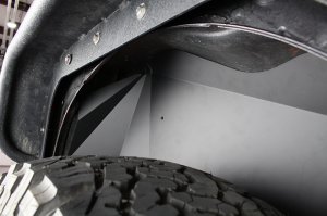 Jeep Wrangler Unlimited JKU Inner Fender Kit - Rear - Fishbone Offroad - Aluminum - Black - `07-`18